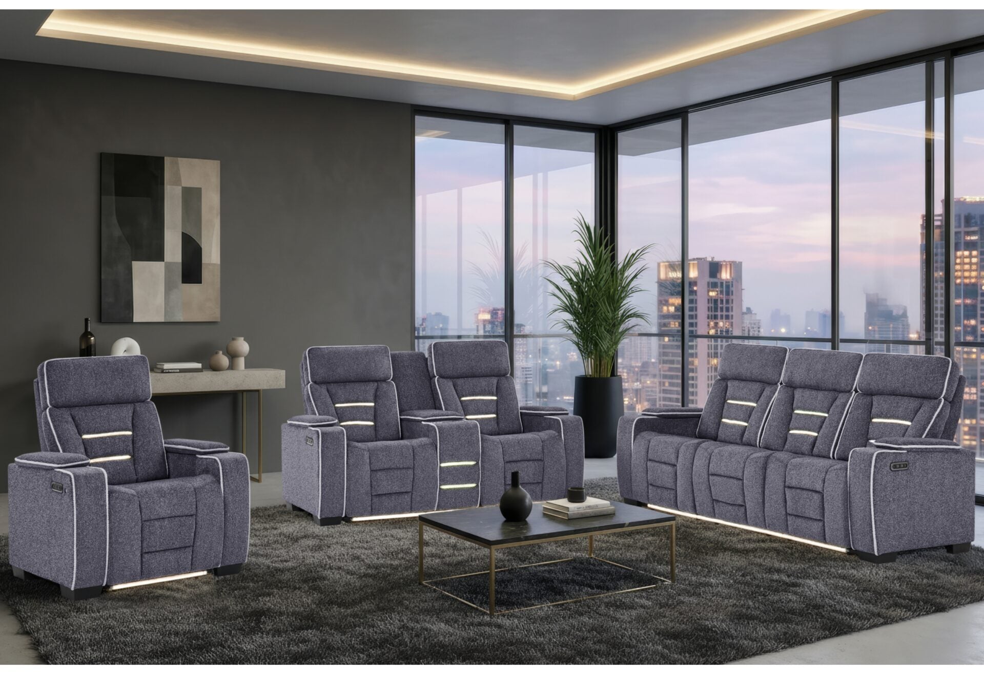 U1895 Reclining Sofa and Love seat