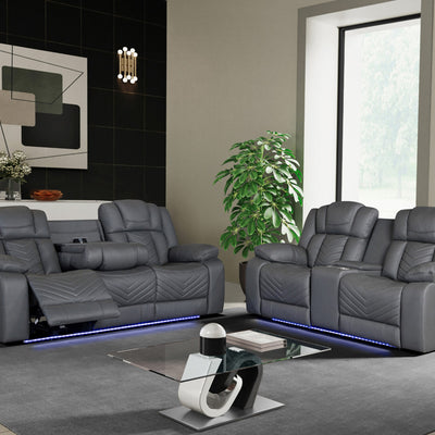 Ash Set Reclining Sofa and Love seat