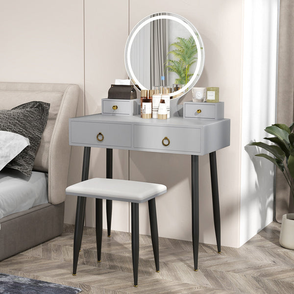 Vanity Table Set with Mirror