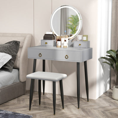 Vanity Table Set with Mirror