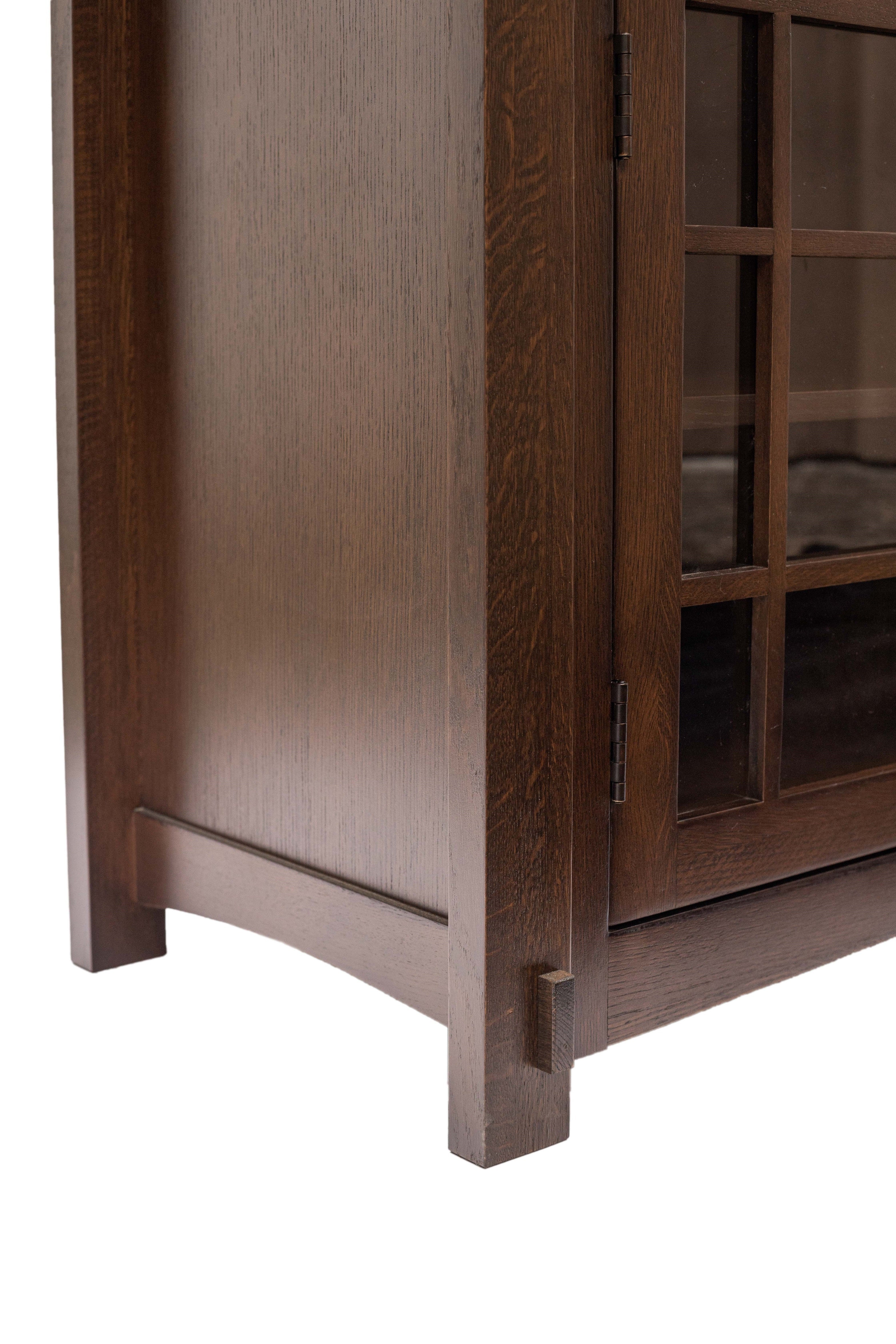 (Micheal's Cherry) Craftsman Mission Solid Oak Sideboard - 65
