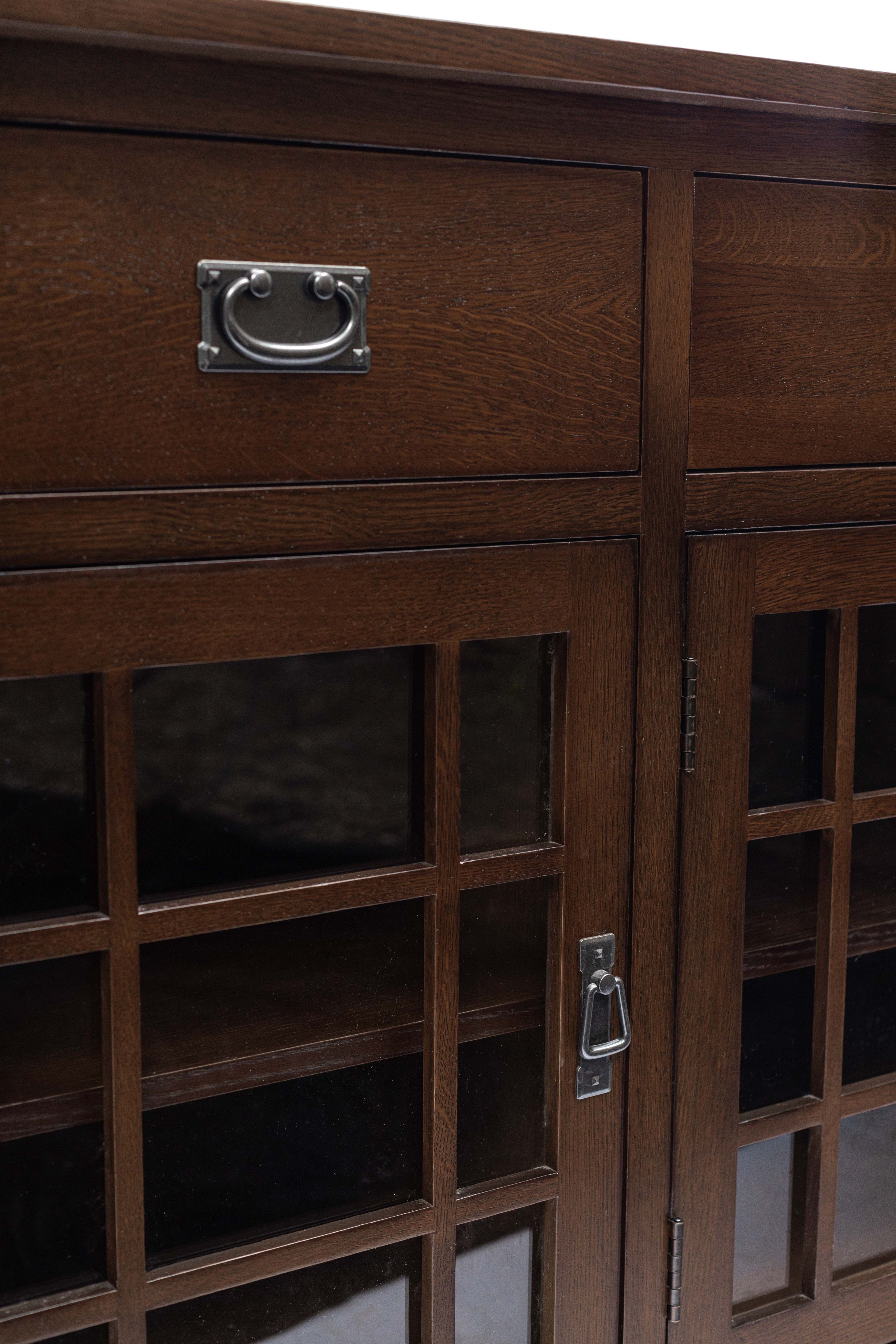(Micheal's Cherry) Craftsman Mission Solid Oak Sideboard - 65