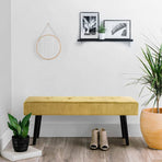 Modern Yellow End of Bed Bench