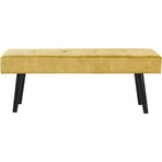 Modern Yellow End of Bed Bench