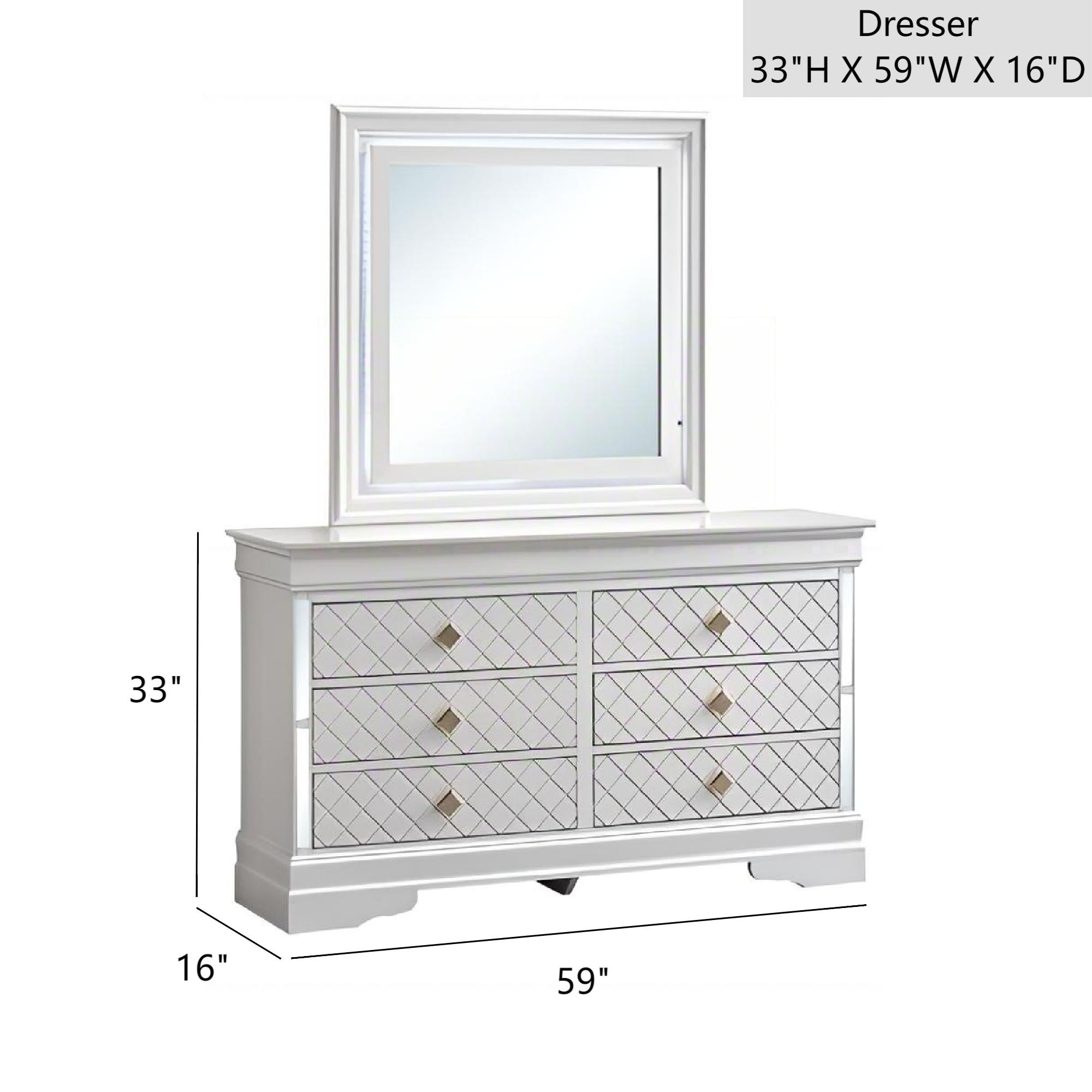 Verona Dresser in Pearl