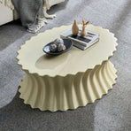 35.04 Inch Oval Coffee Table