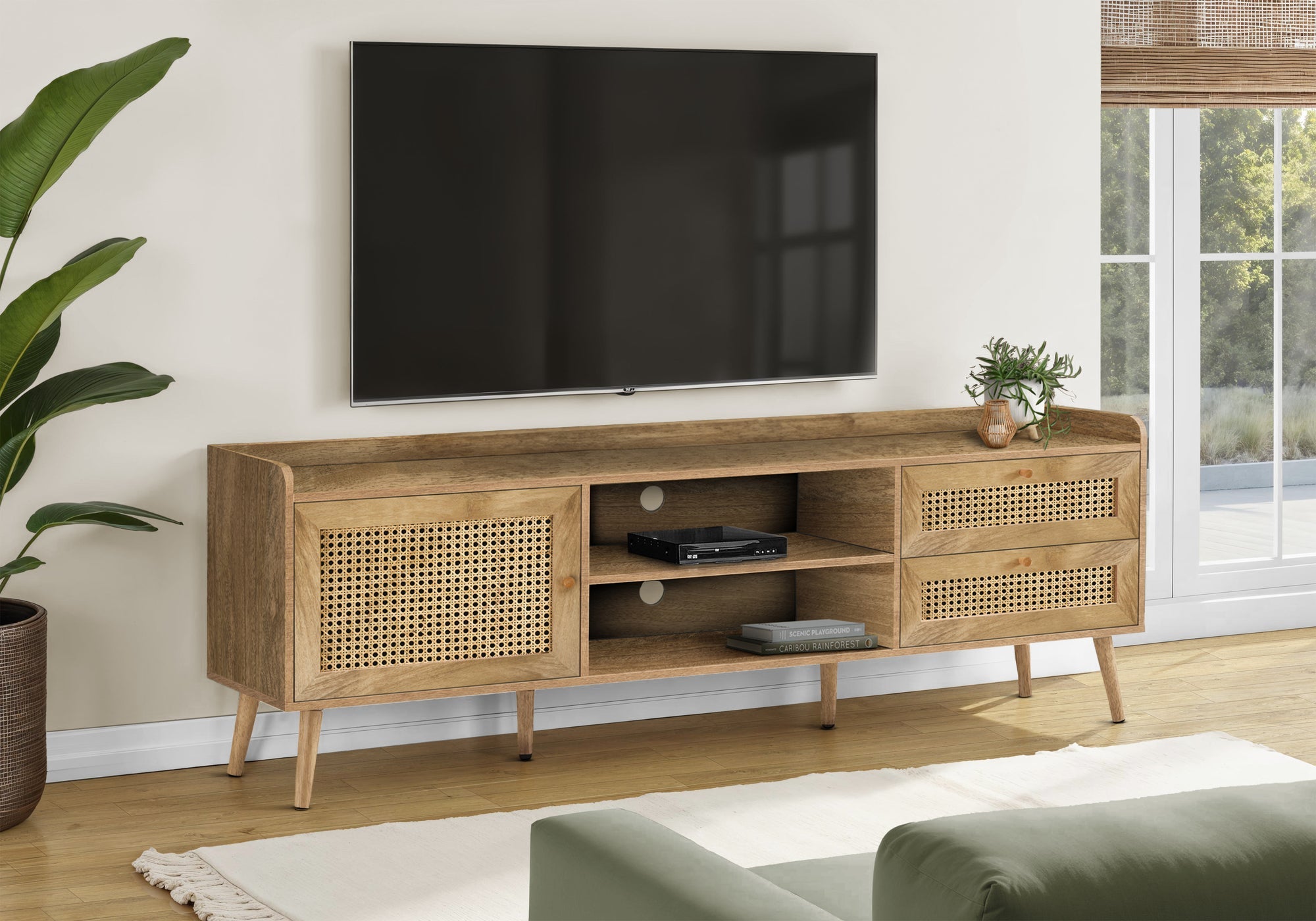 72 Inch TV Stand - Console Media Entertainment Center