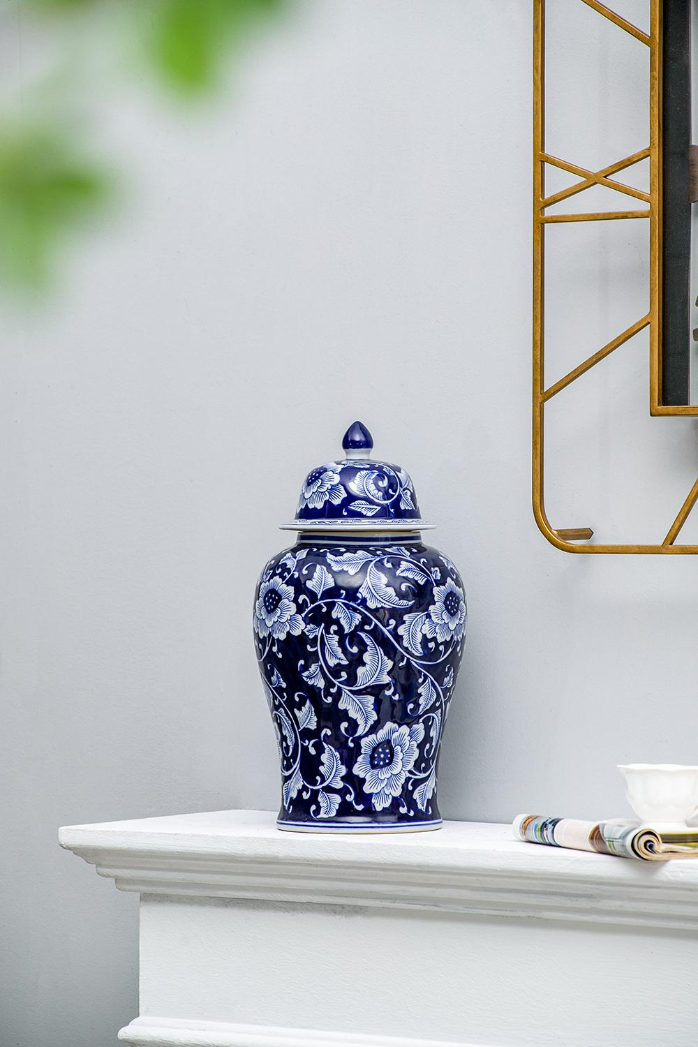 Genuine Porcelain Decorative Ginger Jar