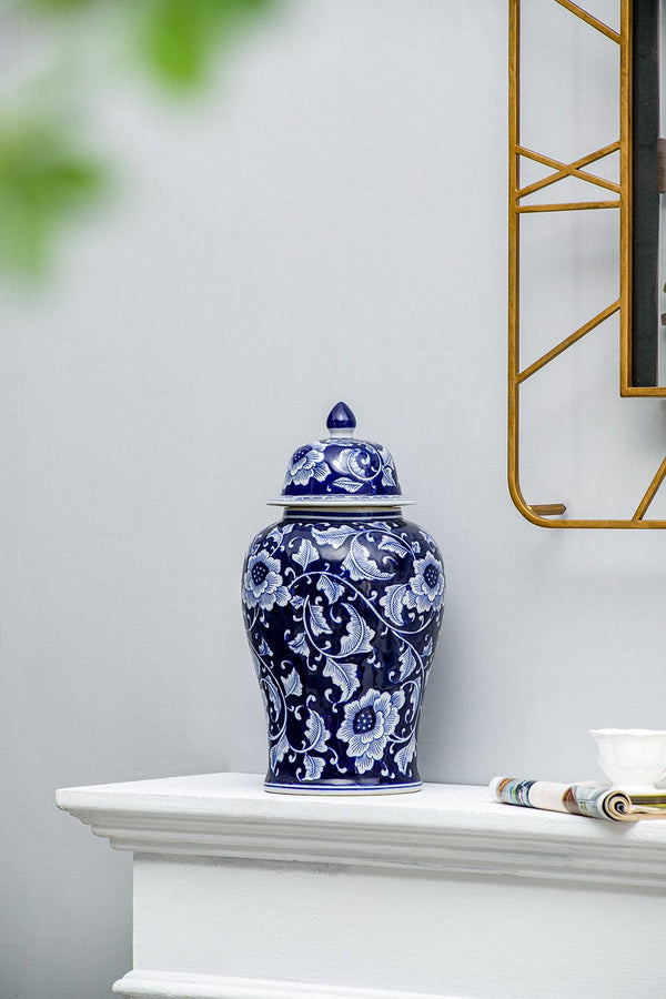 Genuine Porcelain Decorative Ginger Jar