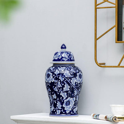 Genuine Porcelain Decorative Ginger Jar