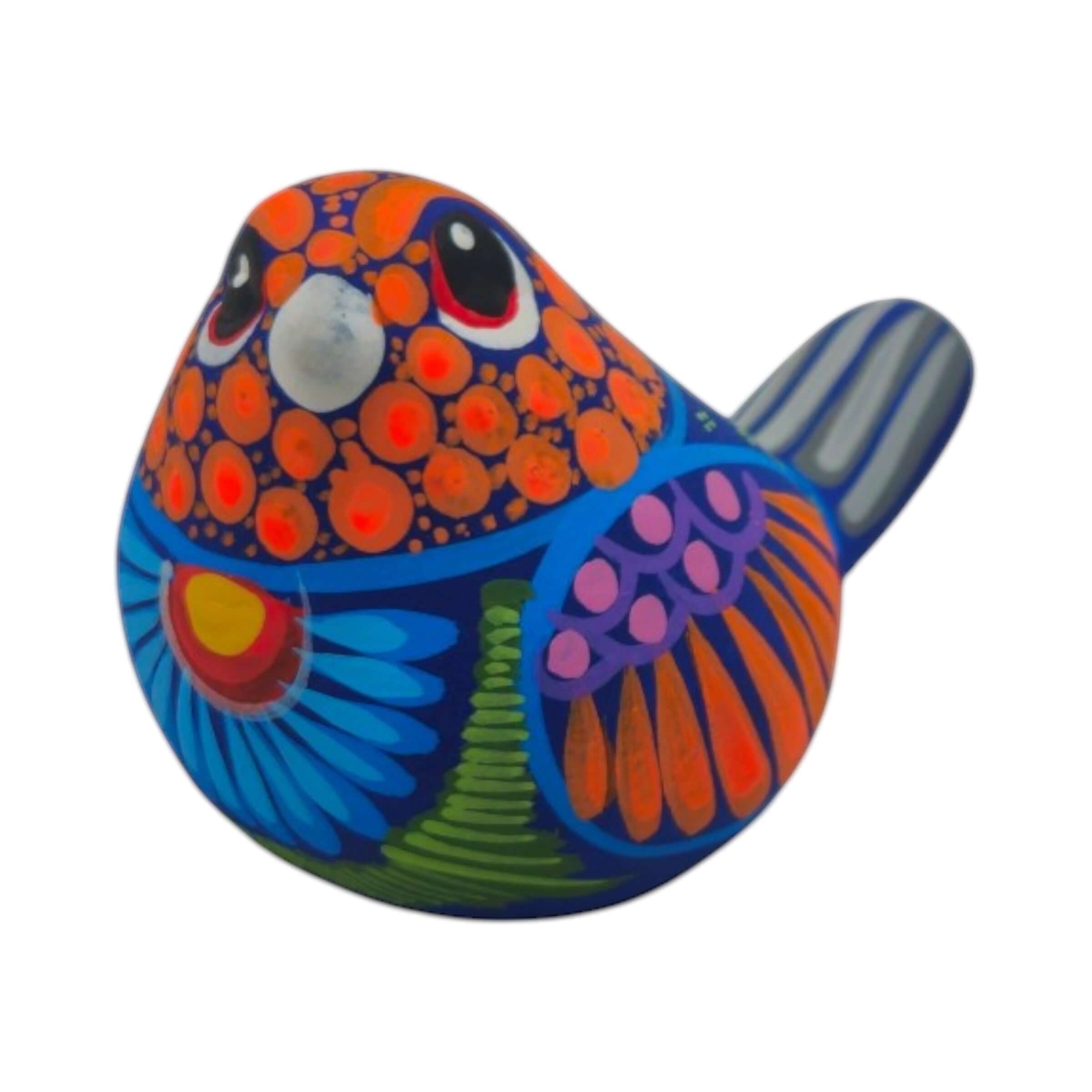 Alebrije Bird Figurine | Colorful Mexican Folk Art