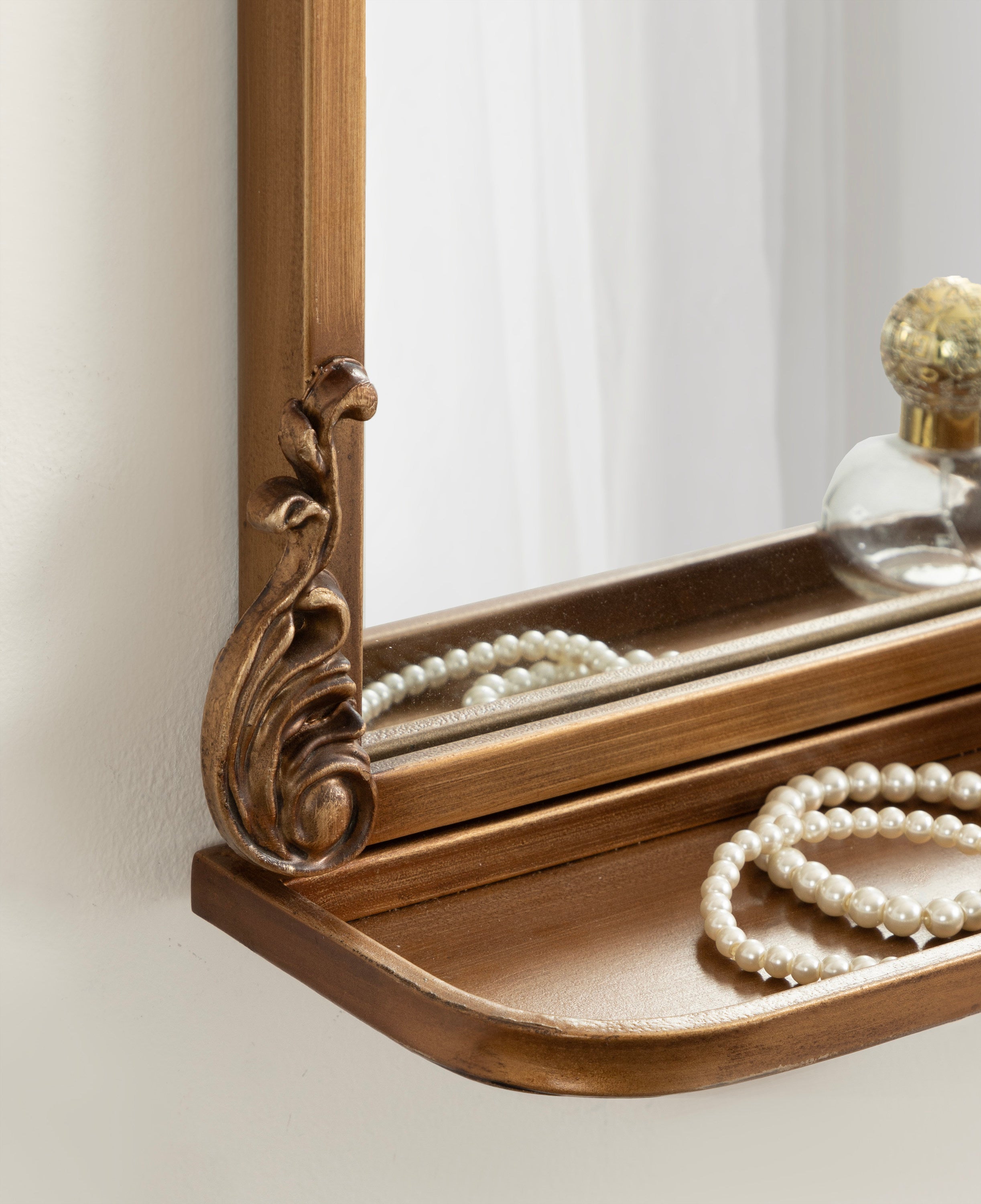 Arendahl Traditional Arch Mirror with Shelf