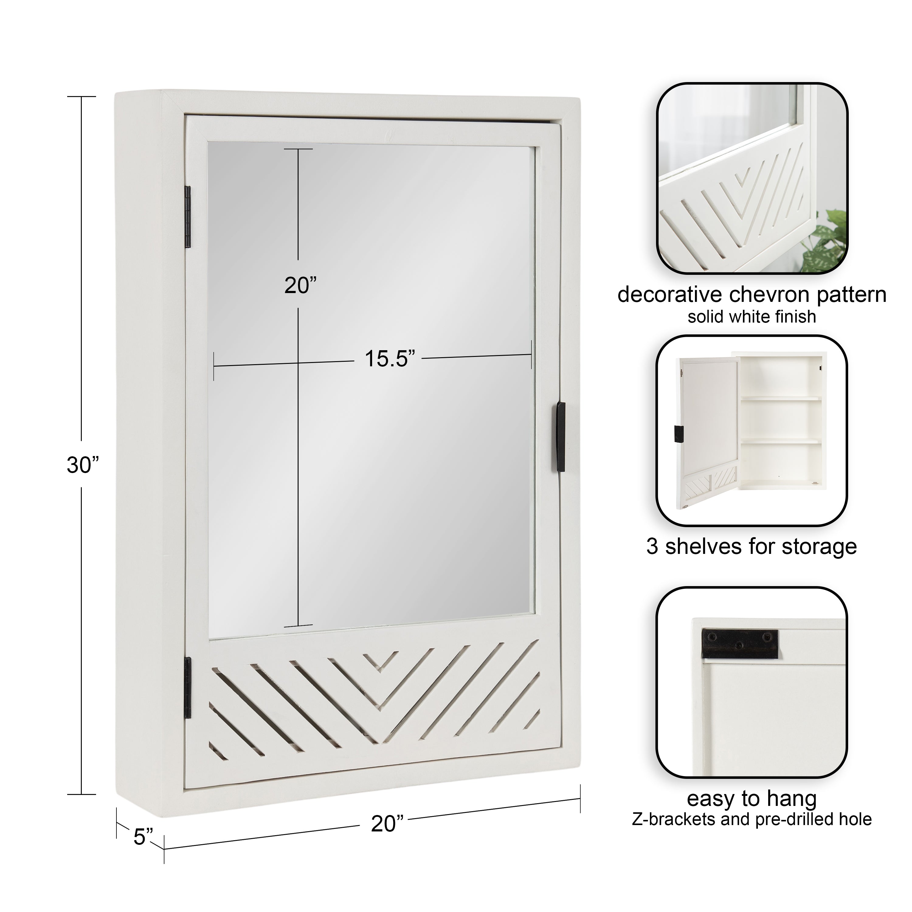 Mezzeta Bathroom Cabinet with Mirror