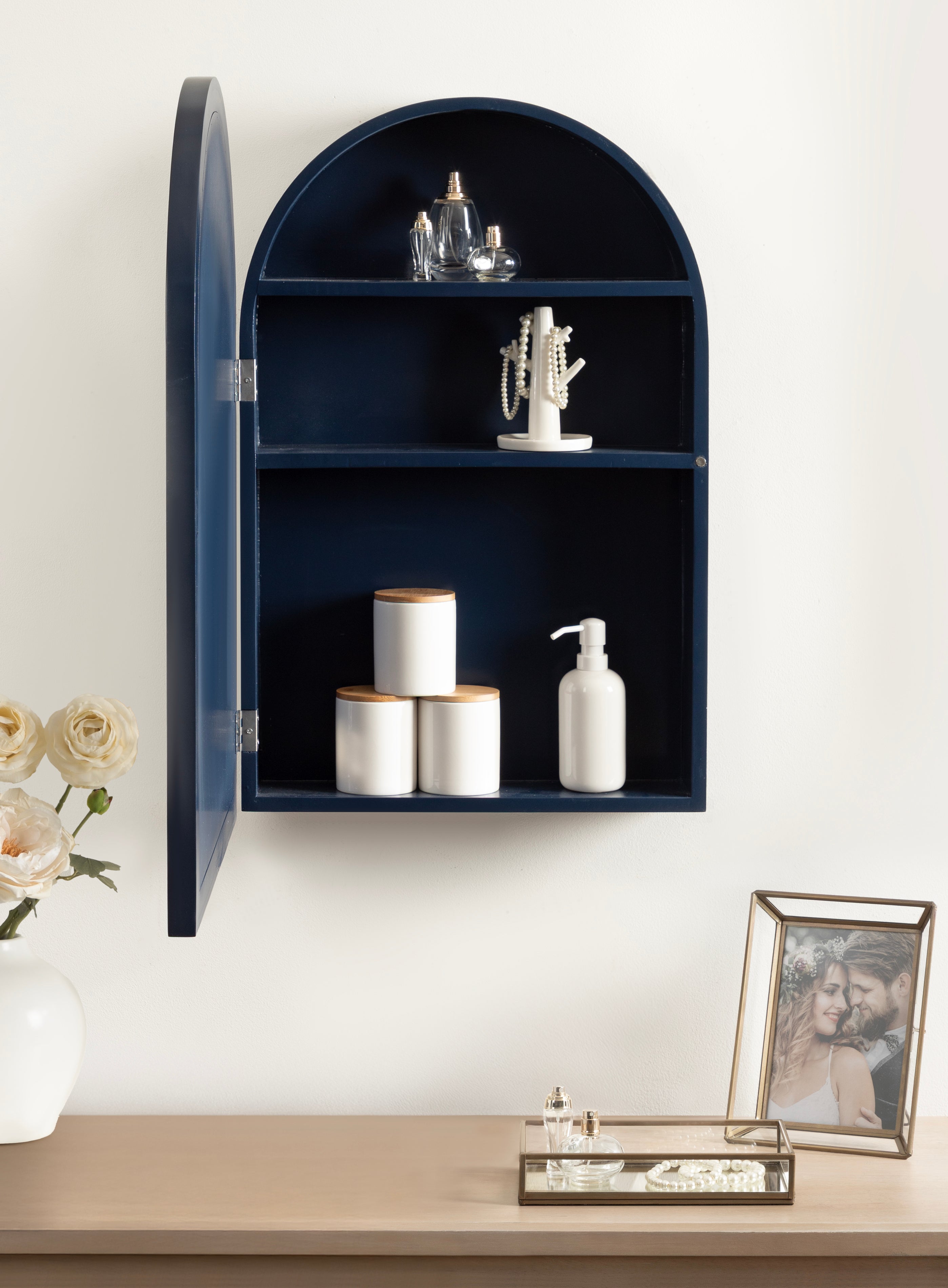 Arcott Arch Mirror Vanity Cabinet