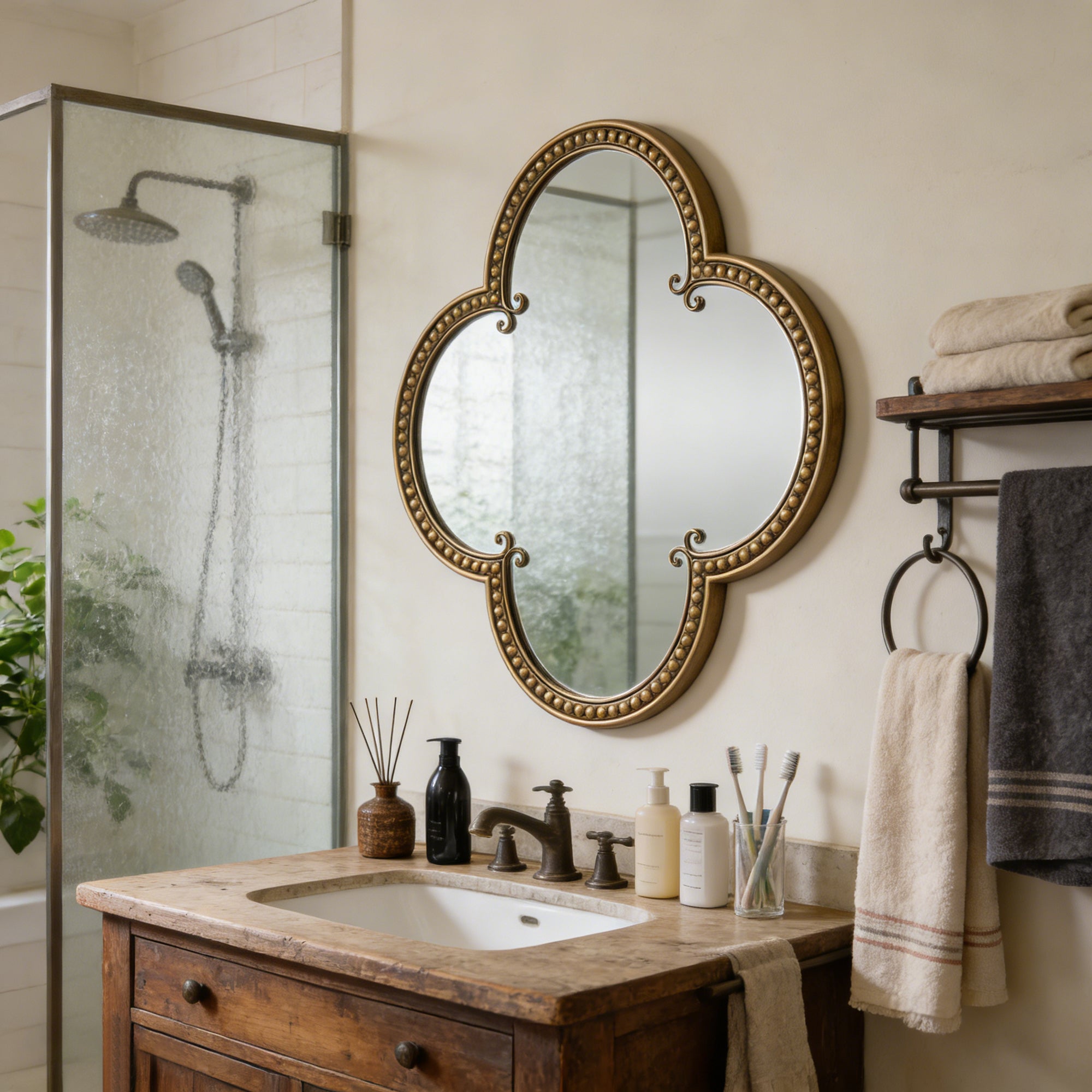 Quatrefoil Mirror - 31.5