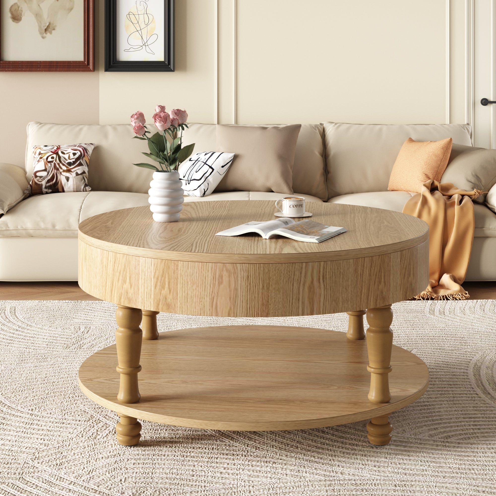 Coffee Table with Dual Storage