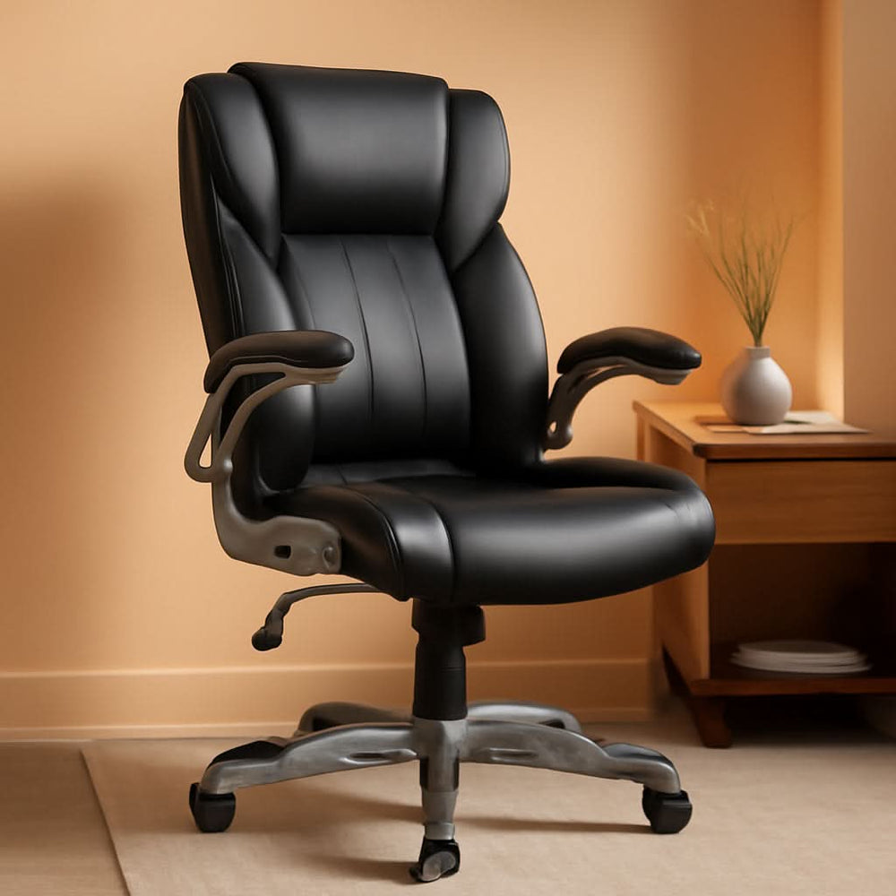 Ergonomic High Back Office Chair With Flip Up Arms