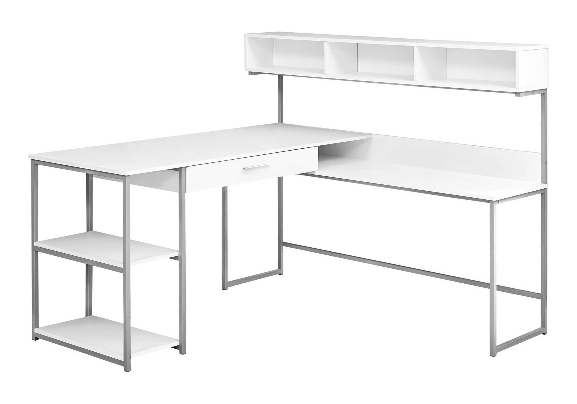 L-Shaped Computer Desk for Home Office with Storage Drawers