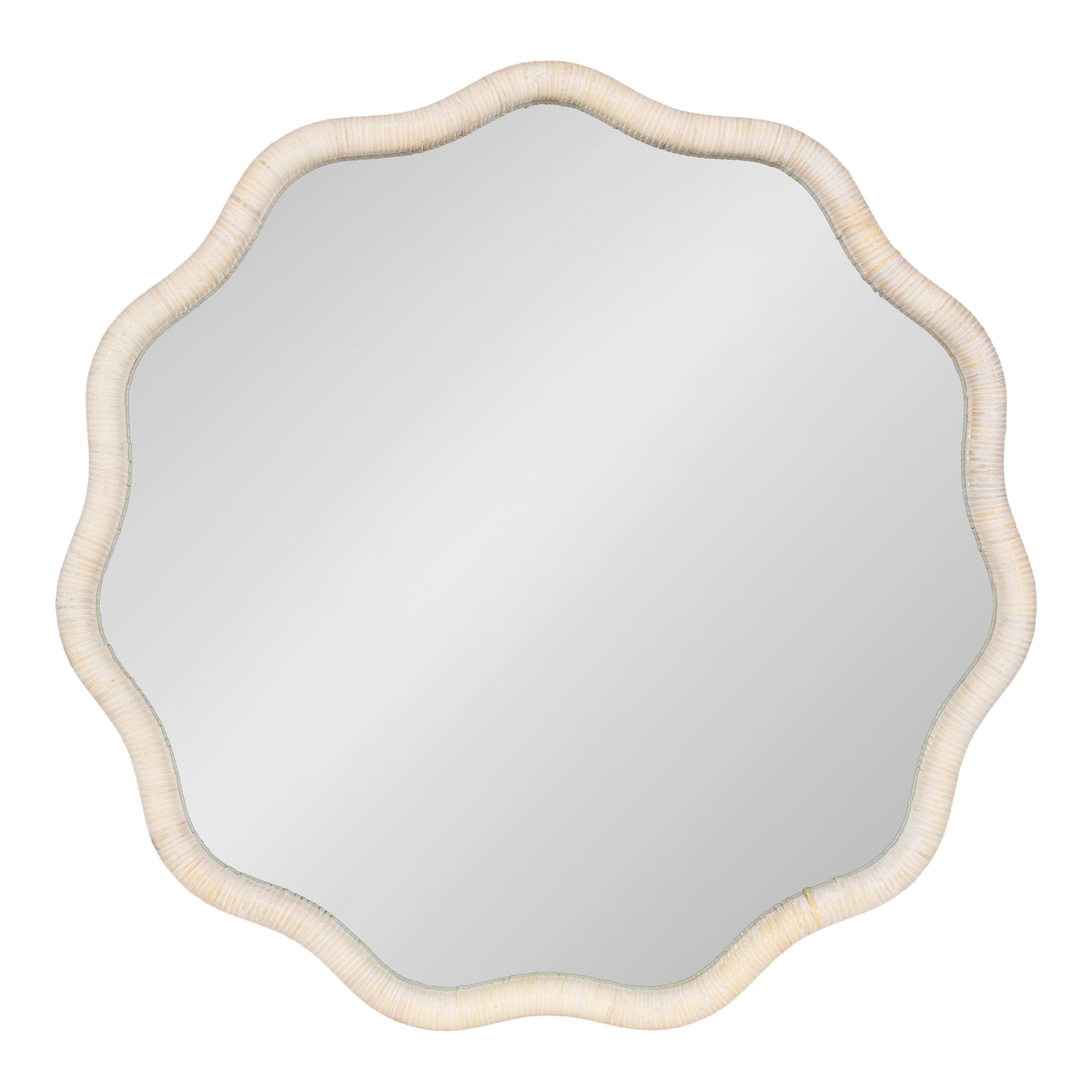 Rahfy Scallop Framed Wall Mirror