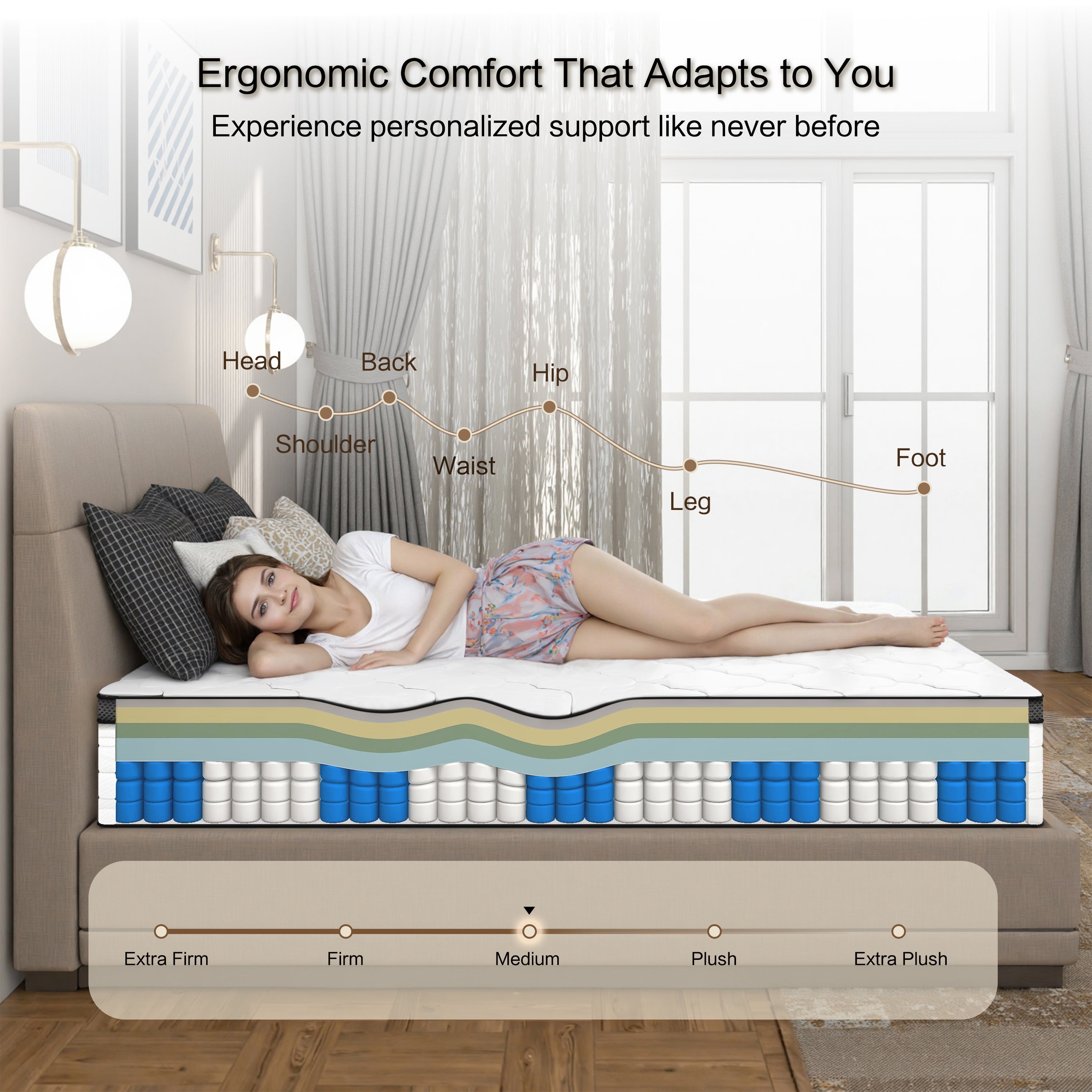 12 Inch Queen Hybrid Mattress in a Box