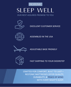California King - Restonic ComfortCare Hybrid Restful Nights Firm Mattress