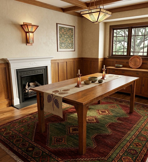 Mission 70" Solid Oak Dining Table