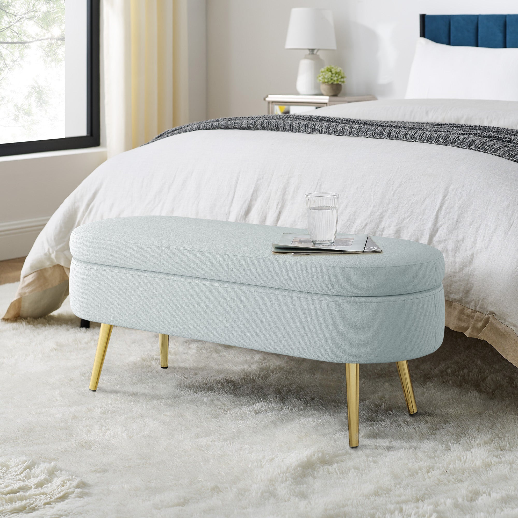 Oval Storage Bench