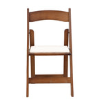 Upholstered Folding Chair Set (4PCS)