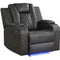 Benz Black Single Recliner
