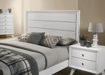 White King Size Bed 2x Nightstands