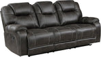 Recife 2-Piece Reclining Living Room Sofa Set Chocolate
