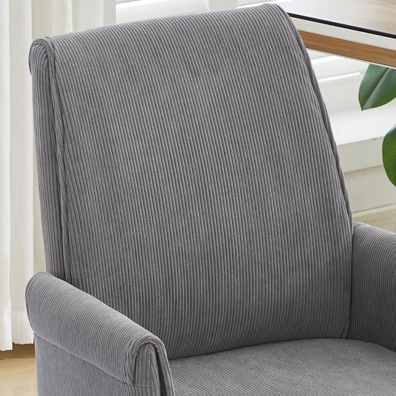 Mid-Back Liftable Office Chair - Striped Fabric