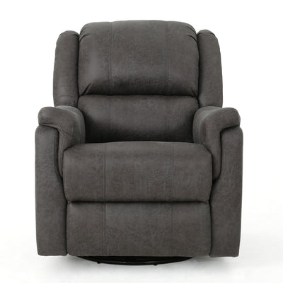 Contemporary Glider Recliner With Swivel Function