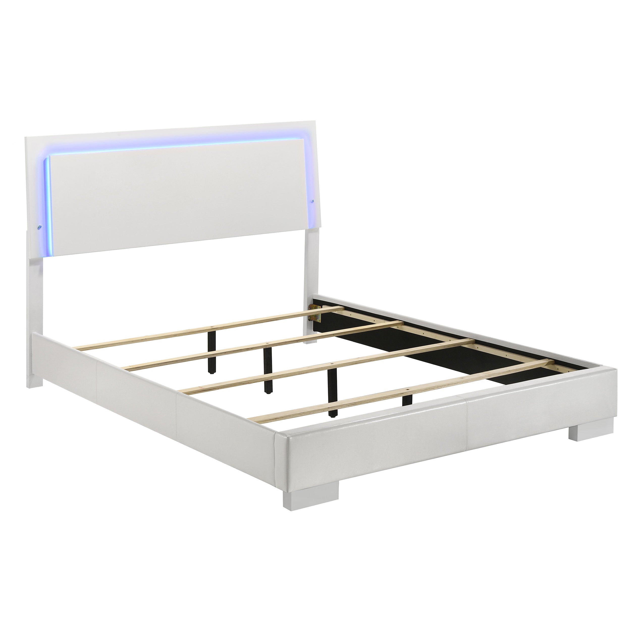 August Glossy Modern Bedroom Set