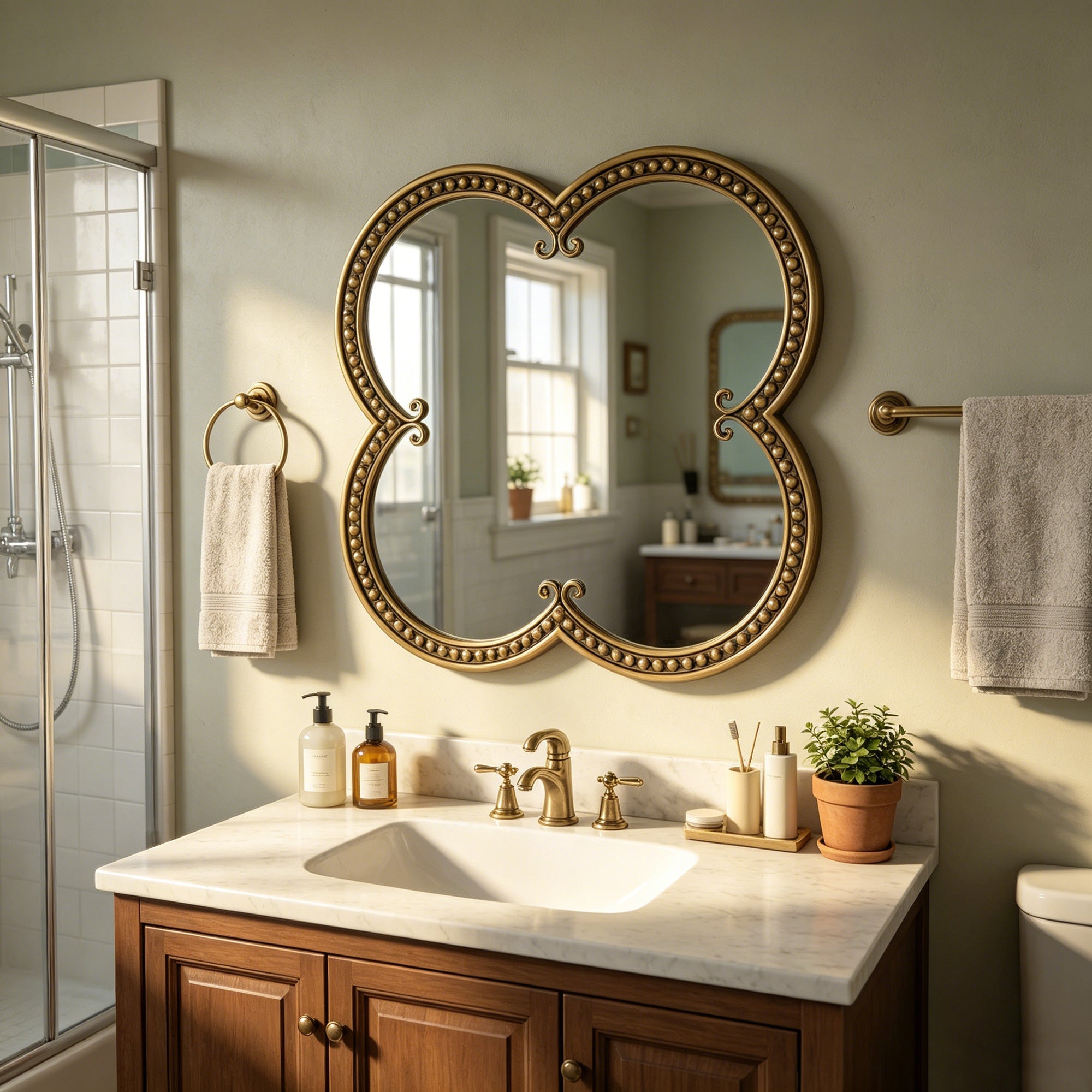 Quatrefoil Mirror - 31.5