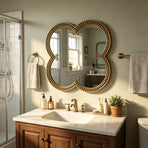 Quatrefoil Mirror - 31.5" Ornate Irregular Accent Mirrors