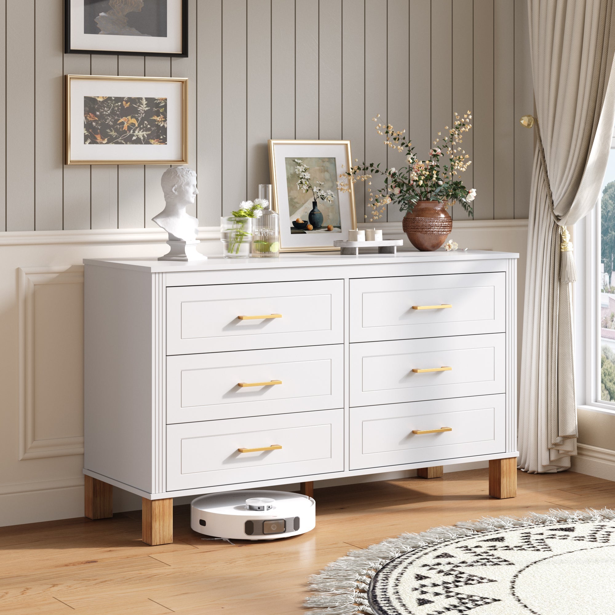 6-Drawer Double Dresser