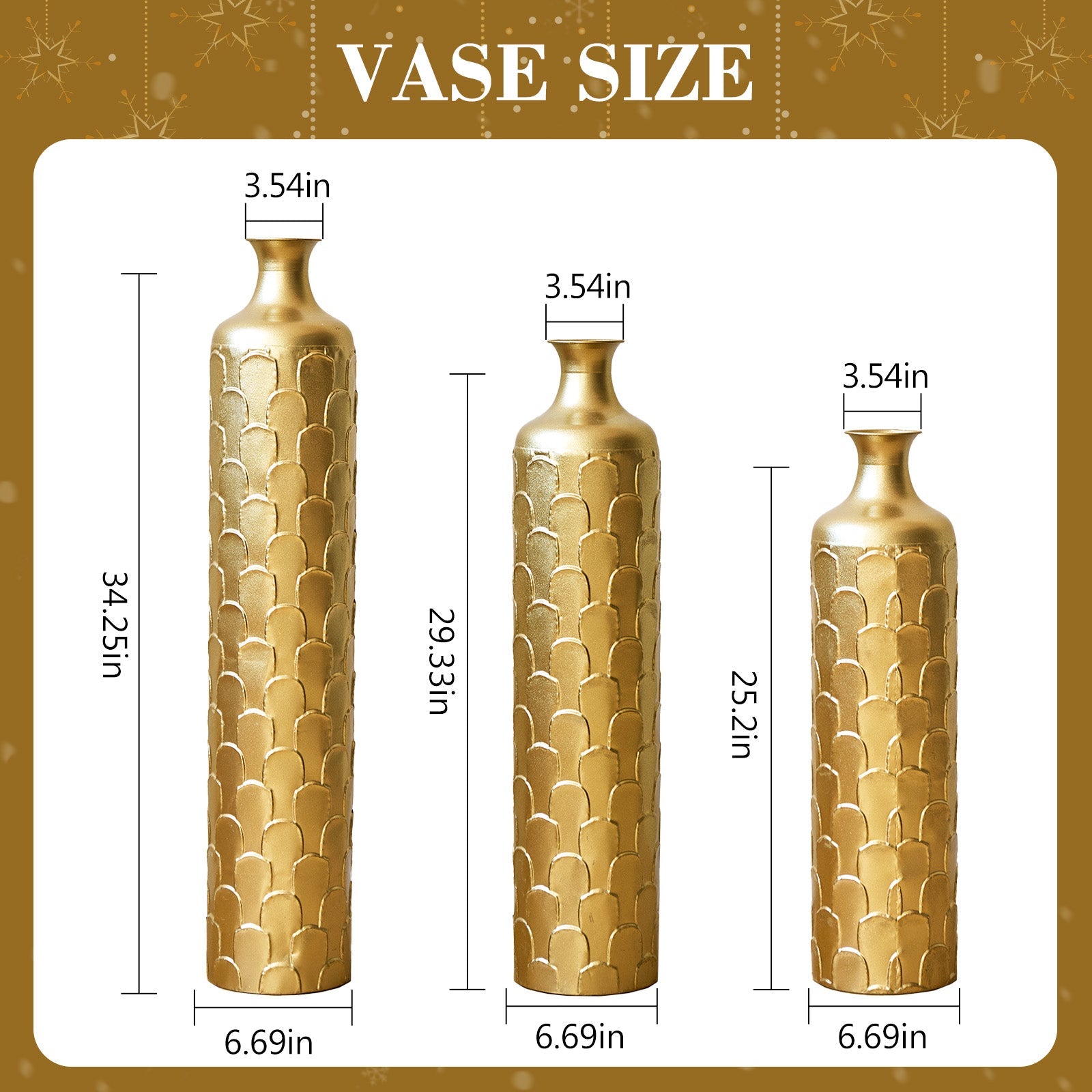 Floor Metal Vases