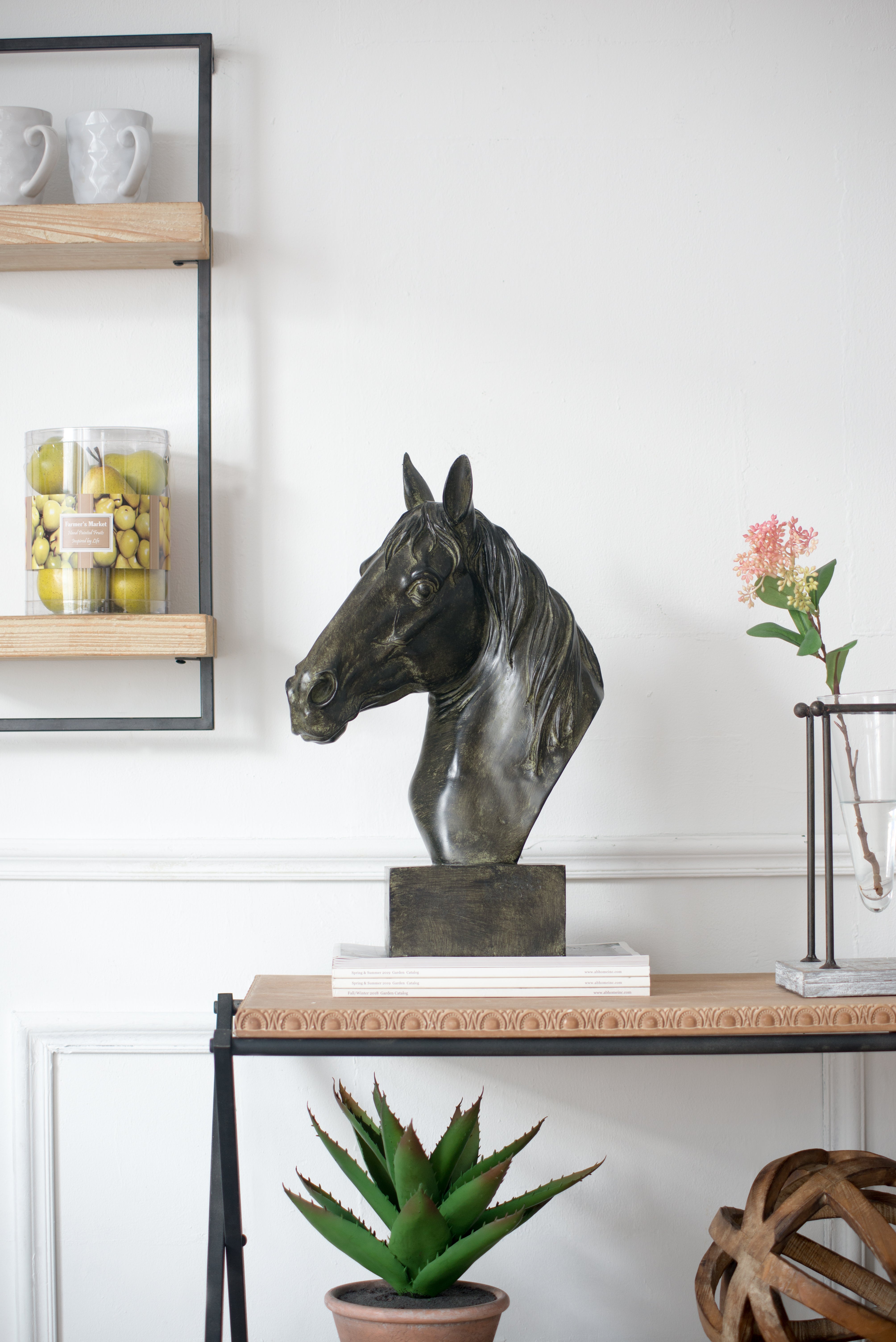 Equine Sculpture On Base