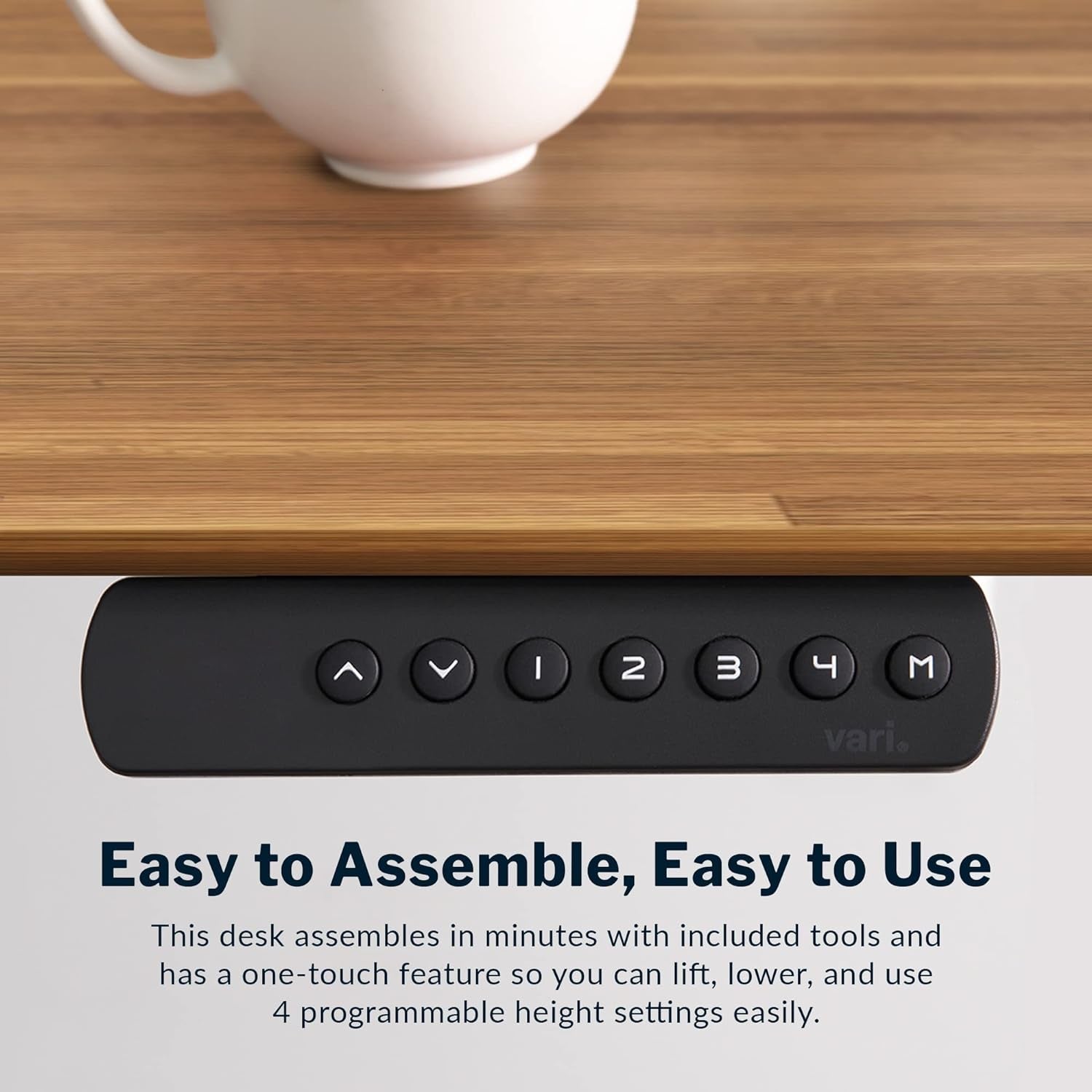 Electric Standing Desk 60 Inch With Butcher Block Top