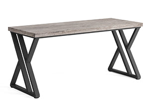 55” Modern Writing Desk with Z-Shaped Metal Legs