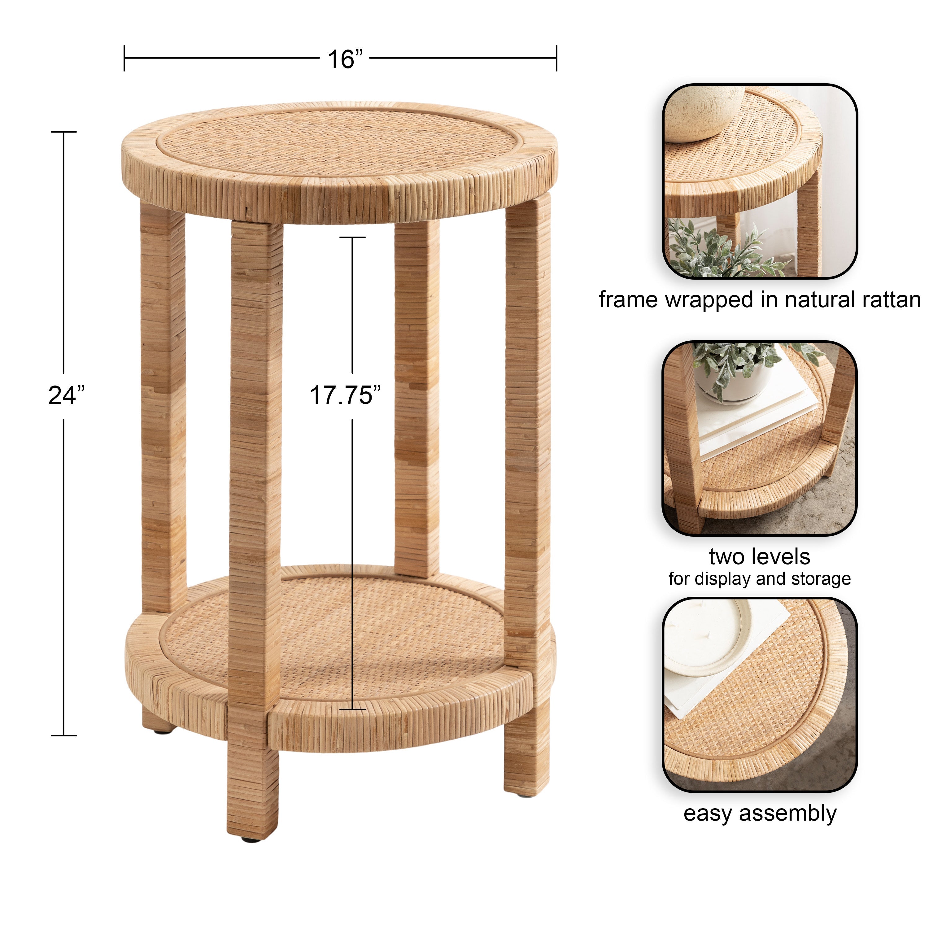 Rafina Round End Table