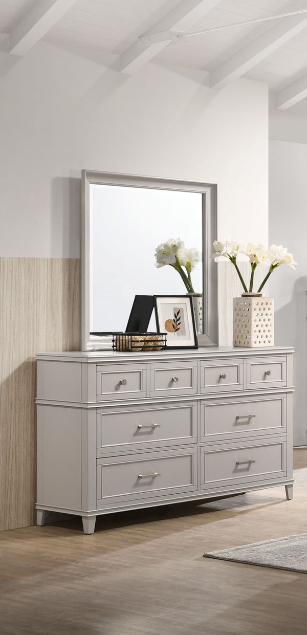Gray 6 Drawer Dresser