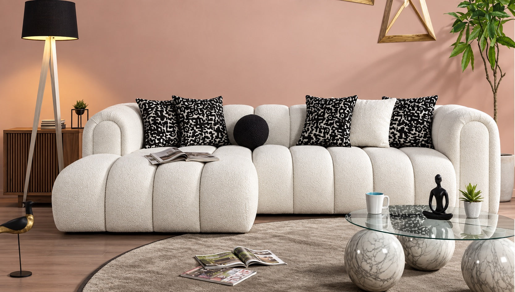 Daisy Gold Sectional