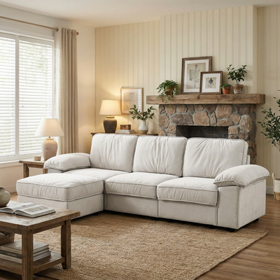 105.5-Inch Modern L-Shaped Sectional Sofa