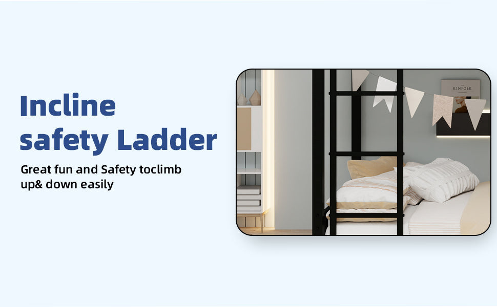 Metal Twin Over Twin Bunk Bed