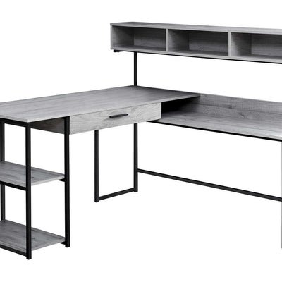 L-Shaped Computer Desk for Home Office with Storage Drawers