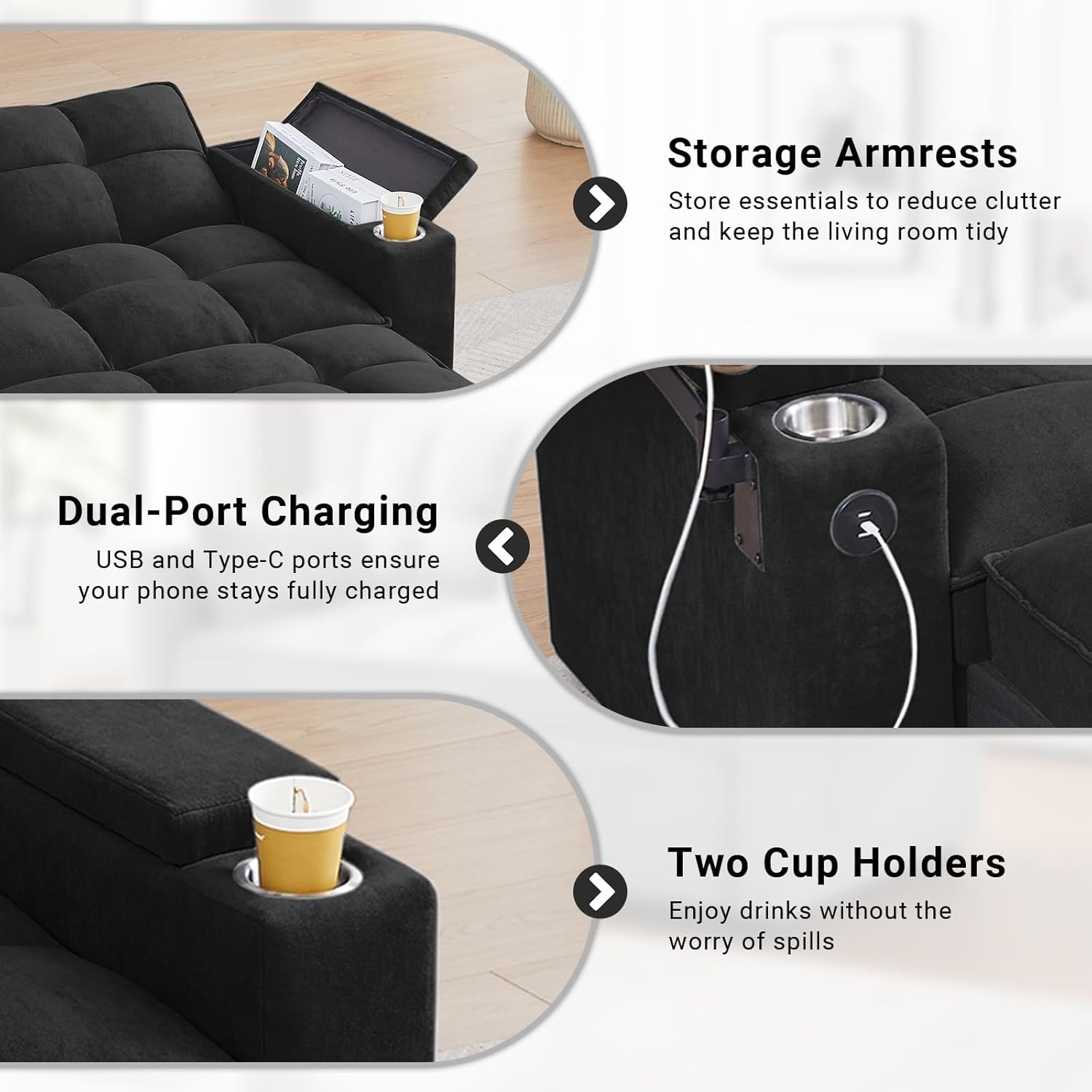 Transformable Sleeper Sofa Bed