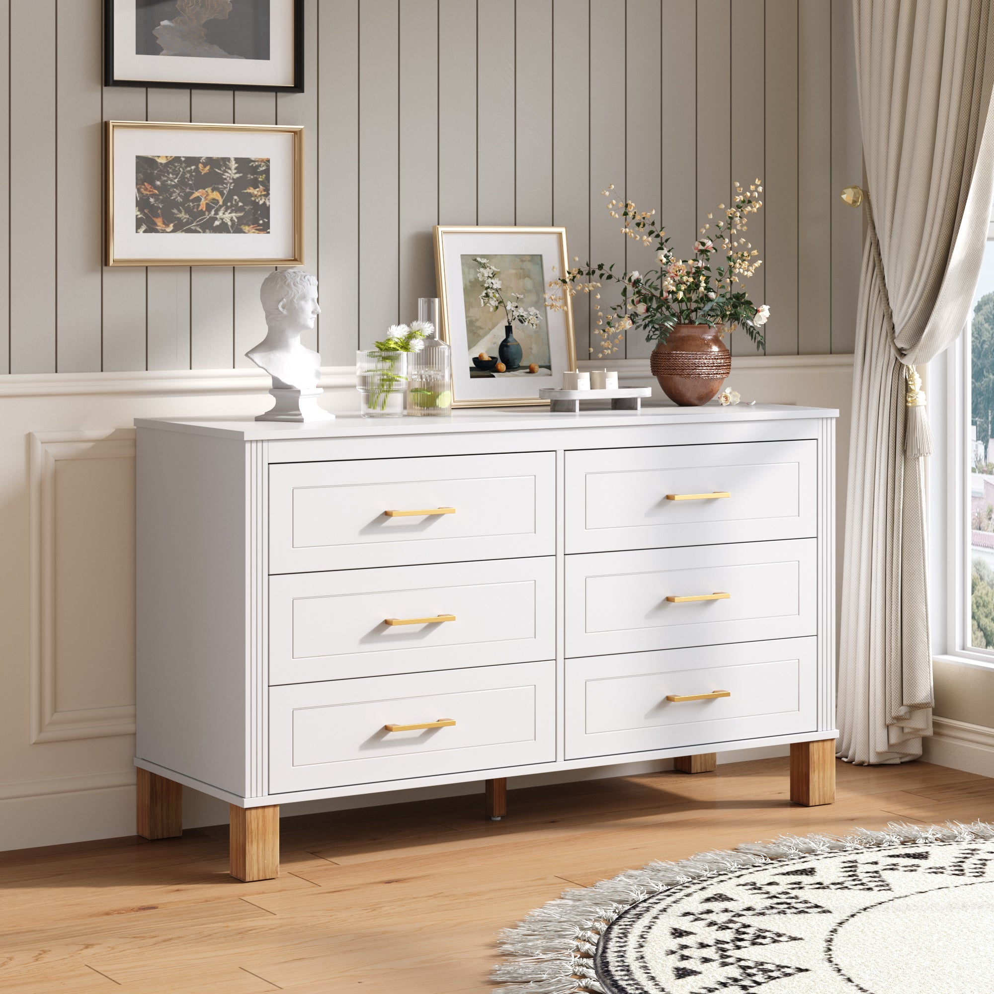 6-Drawer Double Dresser