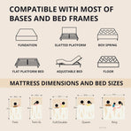 King Memory Foam Mattress Bed In A Box Cooling Gel Comfort